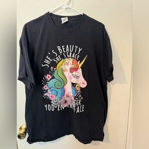 Women’s unicorn T-shirt- 2XL